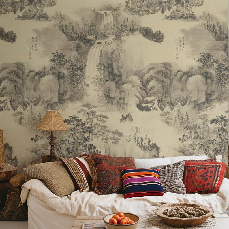 Carta da Parati Paesaggio Cinese 180x260cm 4 mq