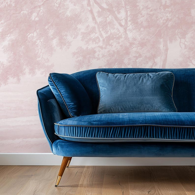 Carta da Parati Paesaggio Rosa 360x260cm 9 mq