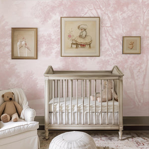 Carta da Parati Paesaggio Rosa 360x260cm 9 mq