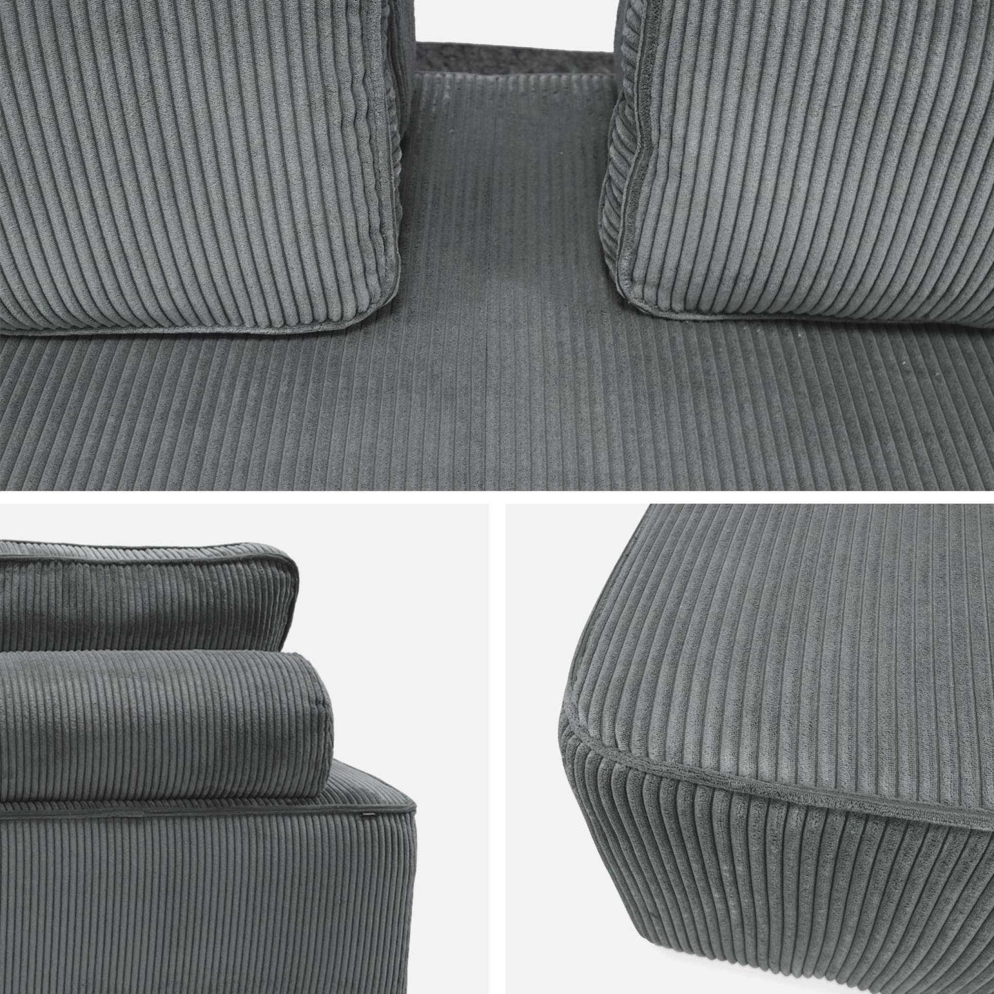 Seduta per divano modulare 2 posti in velluto a coste (set di 2),