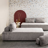 Seduta per divano modulare 2 posti in velluto a coste (set di 2),