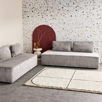 Seduta per divano modulare 2 posti in velluto a coste (set di 2),