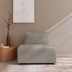 Modulo per divano modulare, 1 posto, grigio chiaro