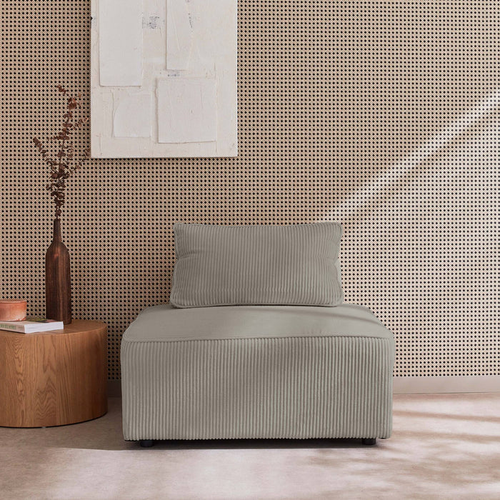 Modulo per divano modulare, 1 posto, grigio chiaro