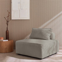 Modulo per divano modulare, 1 posto, grigio chiaro