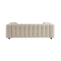 Divano rivestito in tessuto bouclé a 3 posti, beige