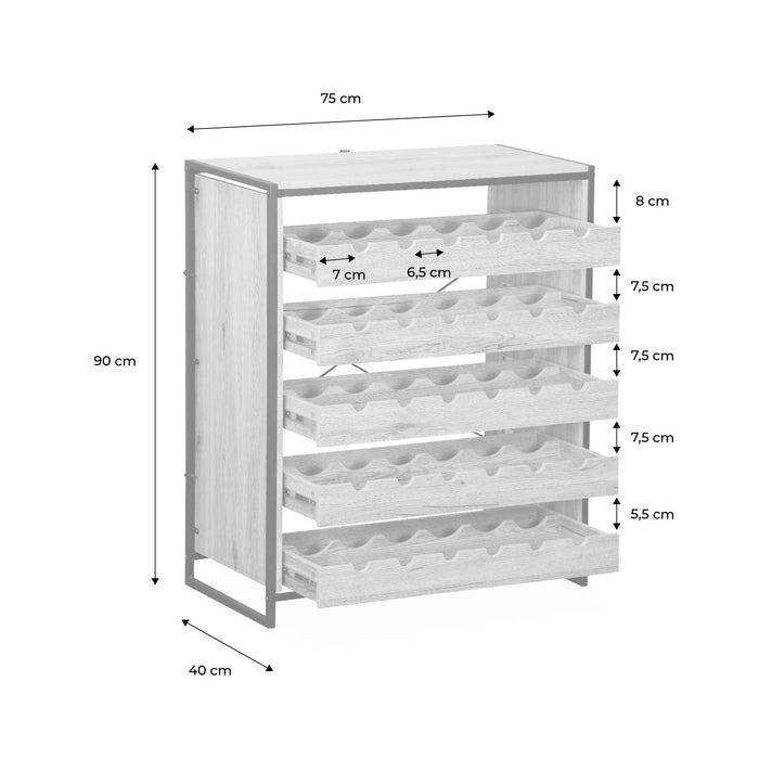 Portabottiglie per vino, naturale