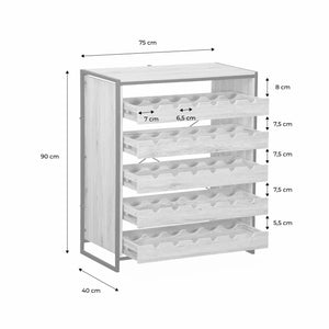 Portabottiglie per vino, naturale