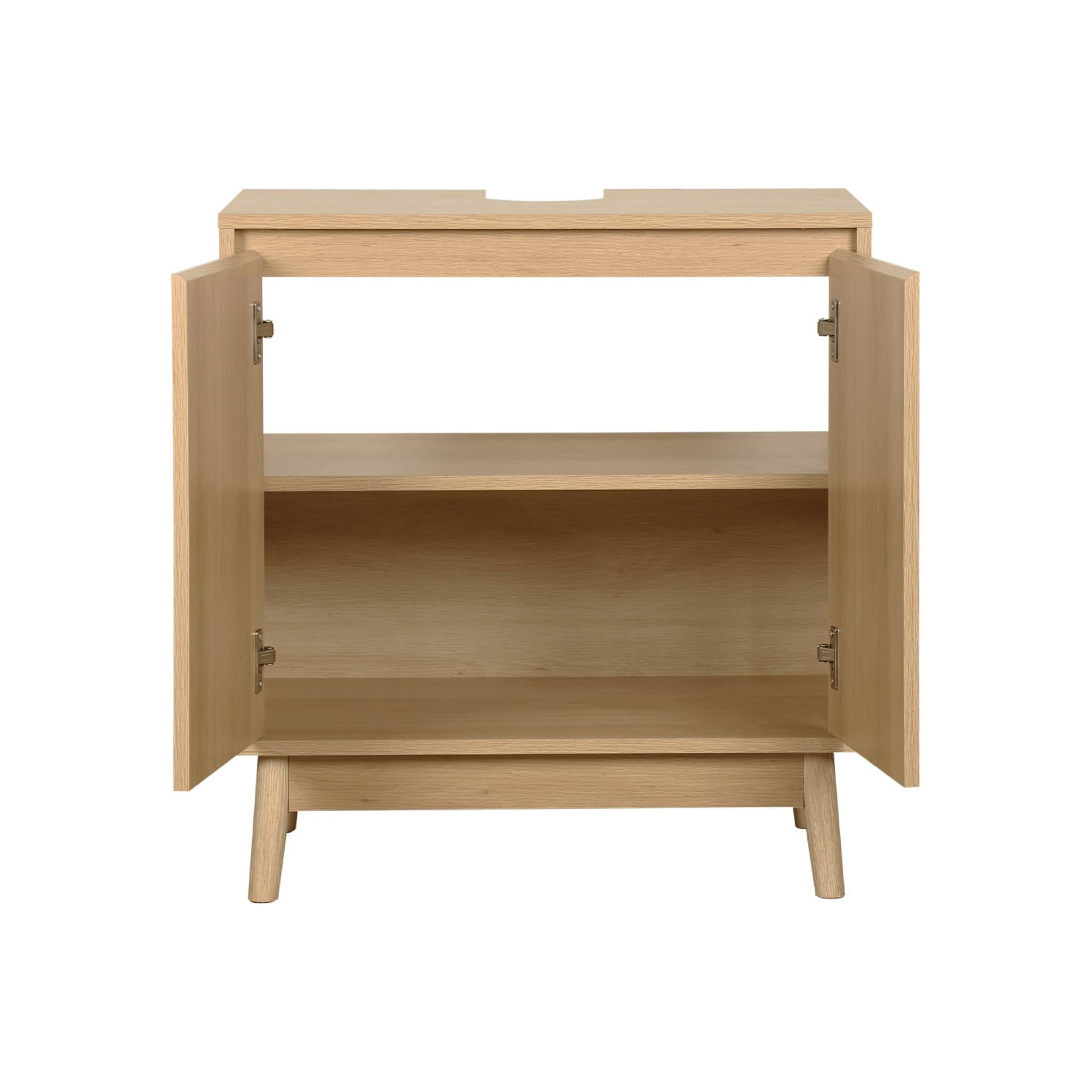 Mobile sottolavabo, marrone naturale