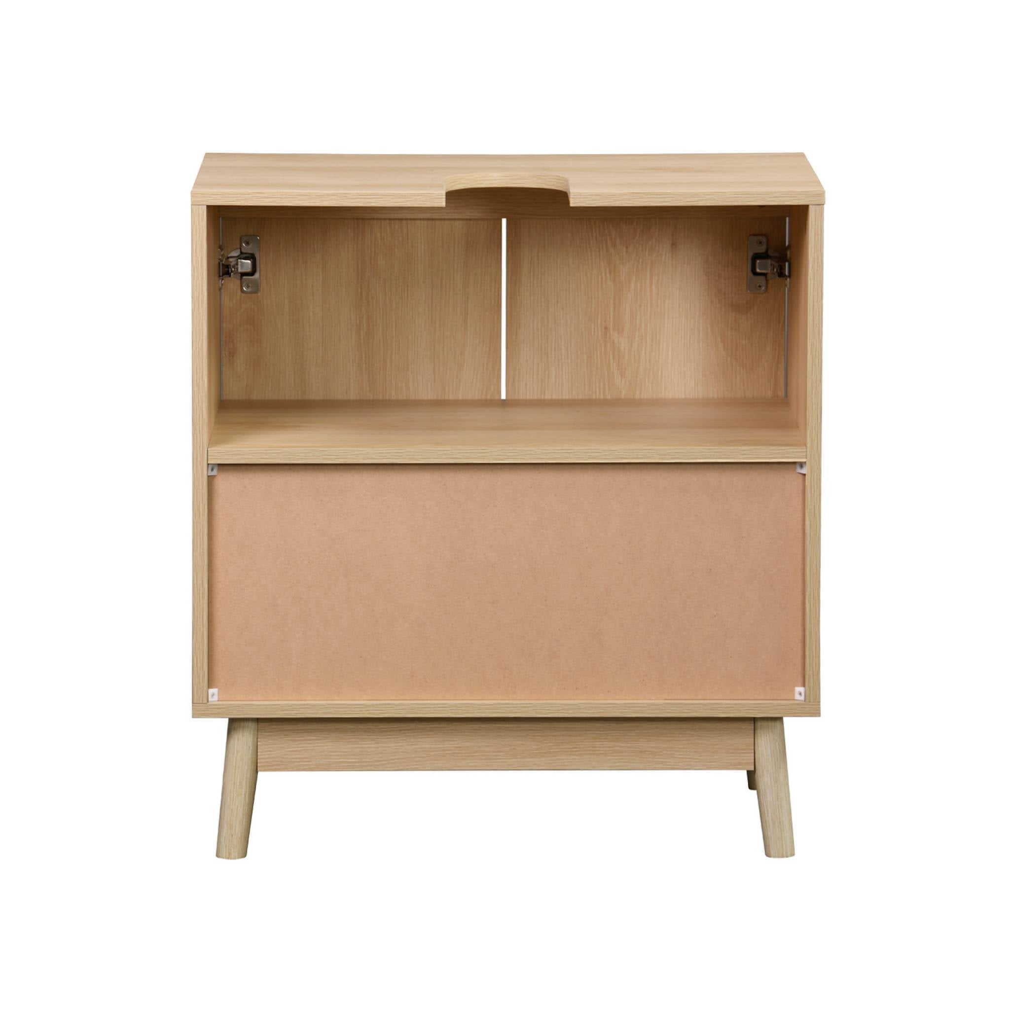 Mobile sottolavabo, marrone naturale