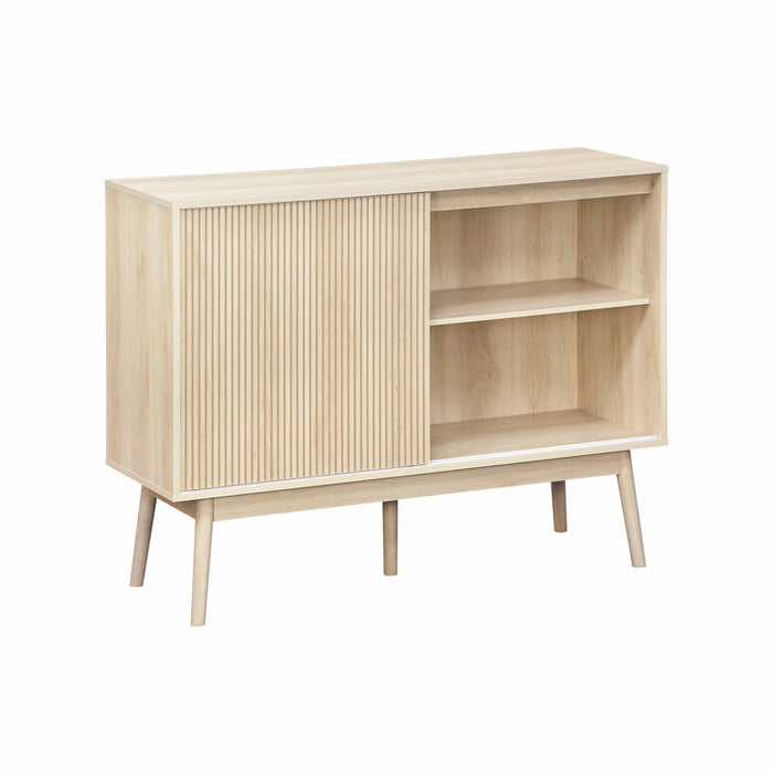 Credenza in legno, 115cm, marrone naturale