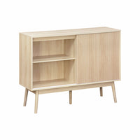 Credenza in legno, 115cm, marrone naturale