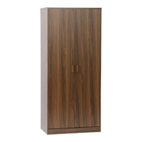 Guardaroba armadio decorazione legno 1 asta appendiabiti 2 porte,