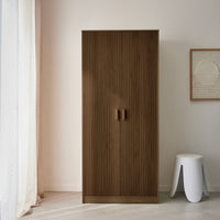 Guardaroba armadio decorazione legno 1 asta appendiabiti 2 porte,
