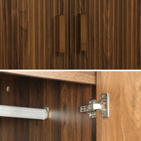 Guardaroba armadio decorazione legno 1 asta appendiabiti 2 porte,