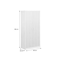 Guardaroba armadio decorazione legno 1 asta appendiabiti 2 porte,