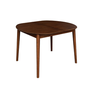 Tavolo da pranzo ovale estensibile in legno di hevea e