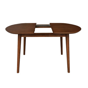 Tavolo da pranzo ovale estensibile in legno di hevea e