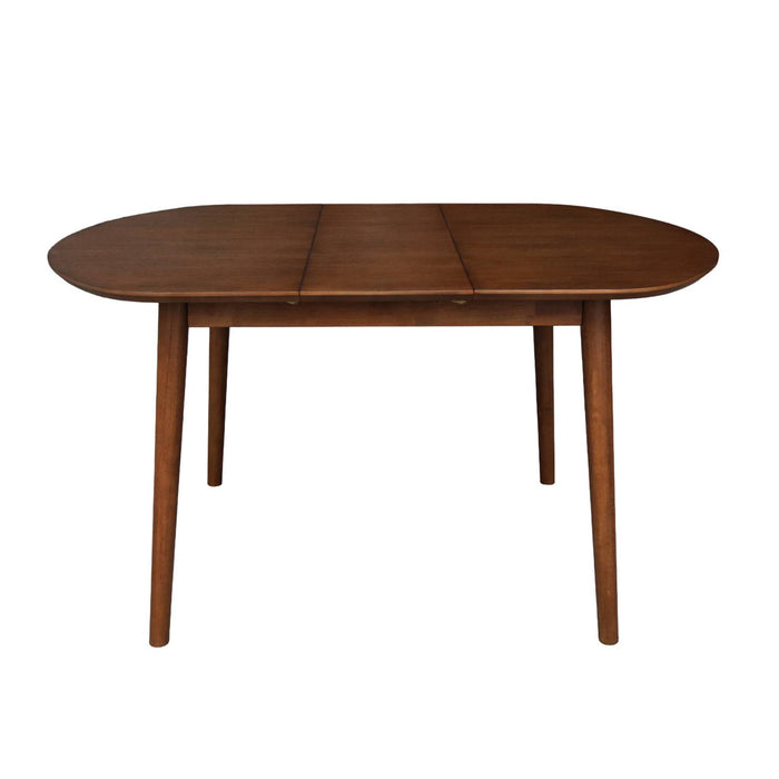 Tavolo da pranzo ovale estensibile in legno di hevea e