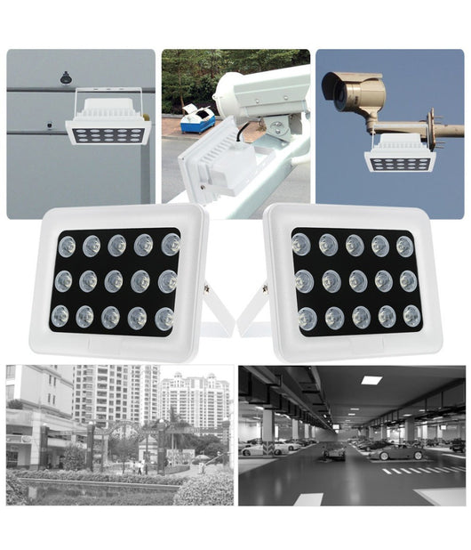 Illuminatore Faretto Infrarossi Per Telecamera 15 Led Ir 900 Lm Per Telecamere         