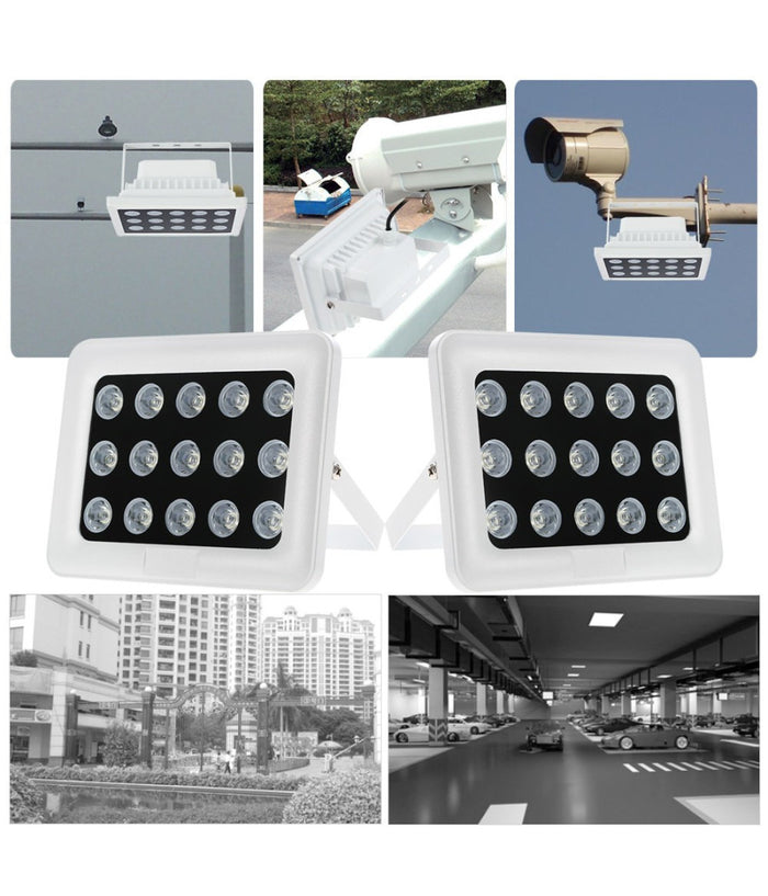 Illuminatore Faretto Infrarossi Per Telecamera 15 Led Ir 900 Lm Per Telecamere         