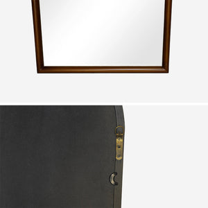 Specchio arco legno di pino, noce