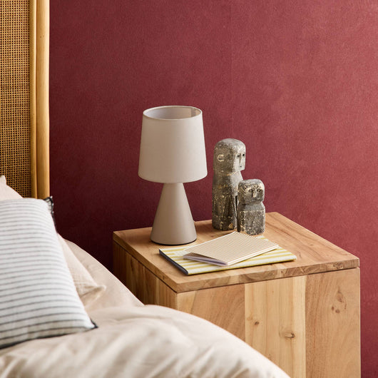 Lampada in ceramica, 13cm, beige