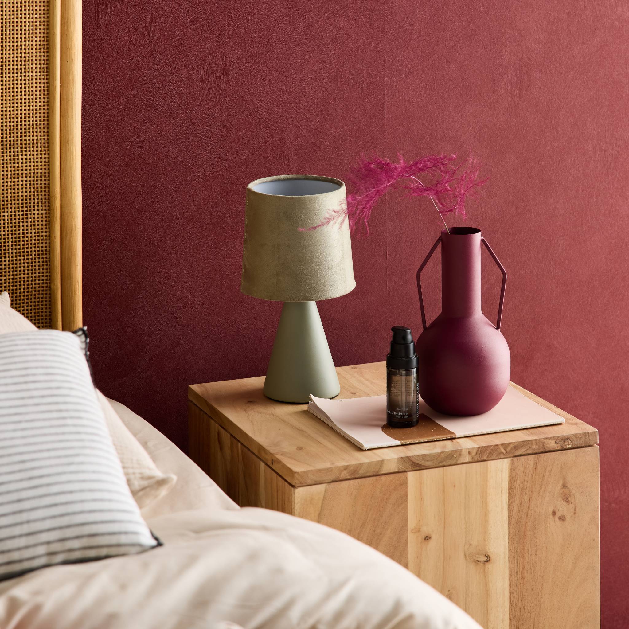 Lampada in ceramica, 13cm, verde oliva