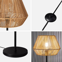 Lampada effetto rattan, 150cm, marrone naturale