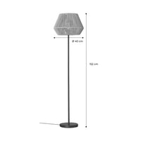 Lampada effetto rattan, 150cm, marrone naturale