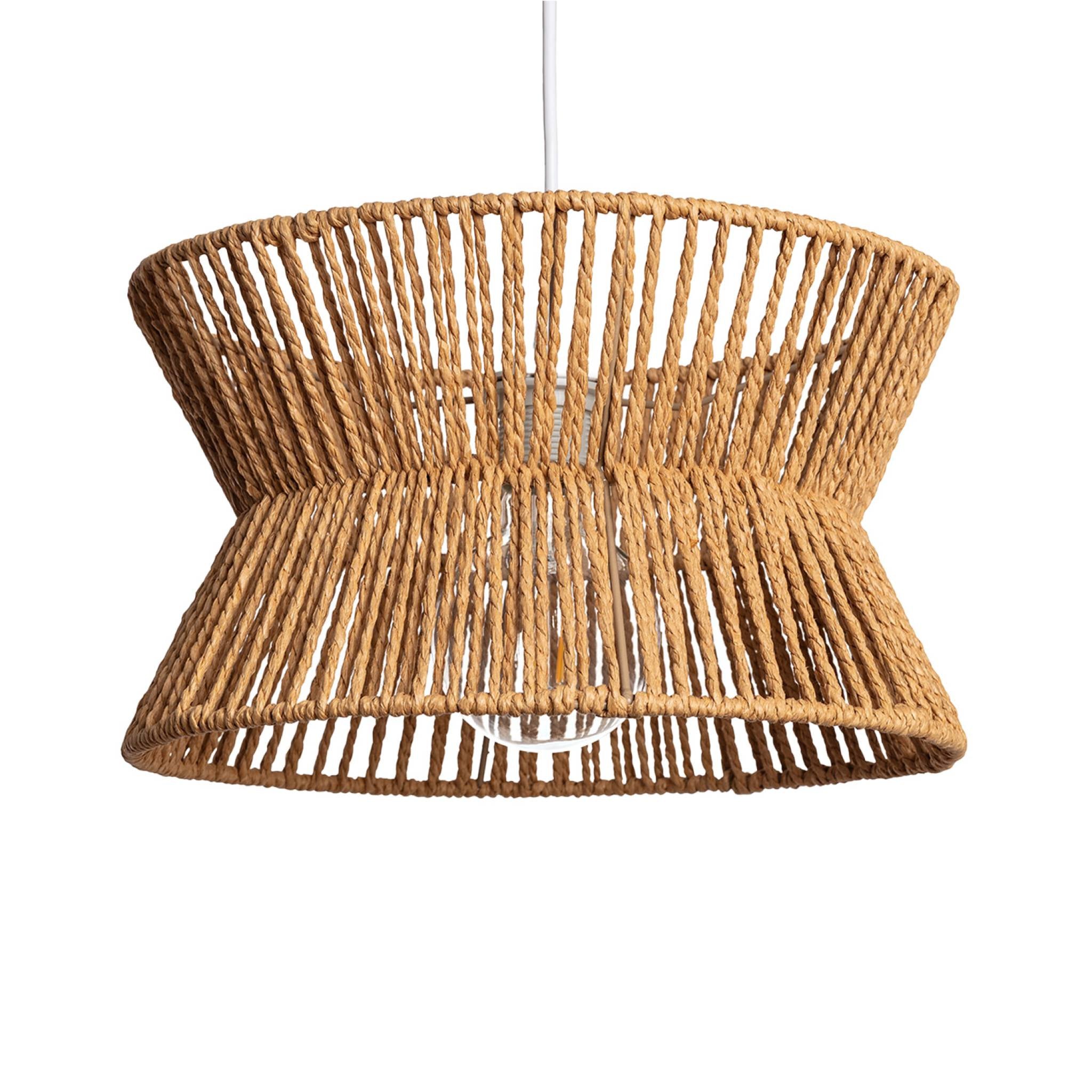 Lampade sospensione interna in rattan sintetico, 35cm, marrone