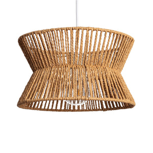 Lampade sospensione interna in rattan sintetico, 35cm, marrone