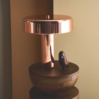 Lampada in metallo, 30cm, oro rosa