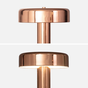 Lampada in metallo, 30cm, oro rosa