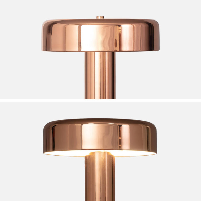 Lampada in metallo, 30cm, oro rosa