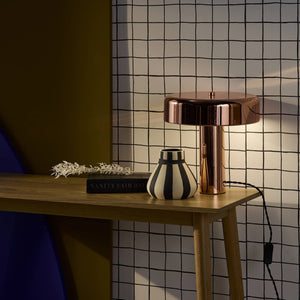 Lampada in metallo, 30cm, oro rosa