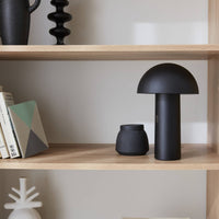 Lampada da tavolo a batteria nomadic con testa orientabile, 28cm, nero