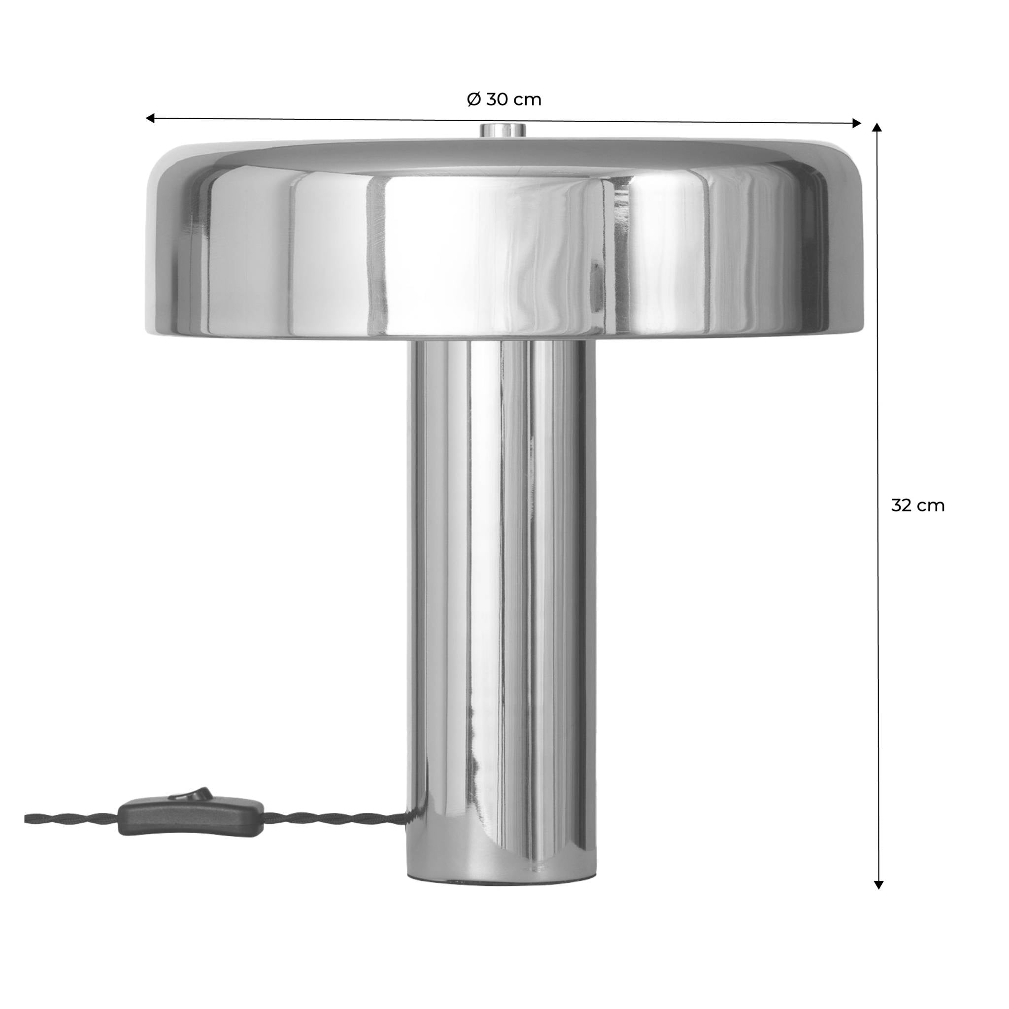 Lampada in metallo, 30cm, oro rosa