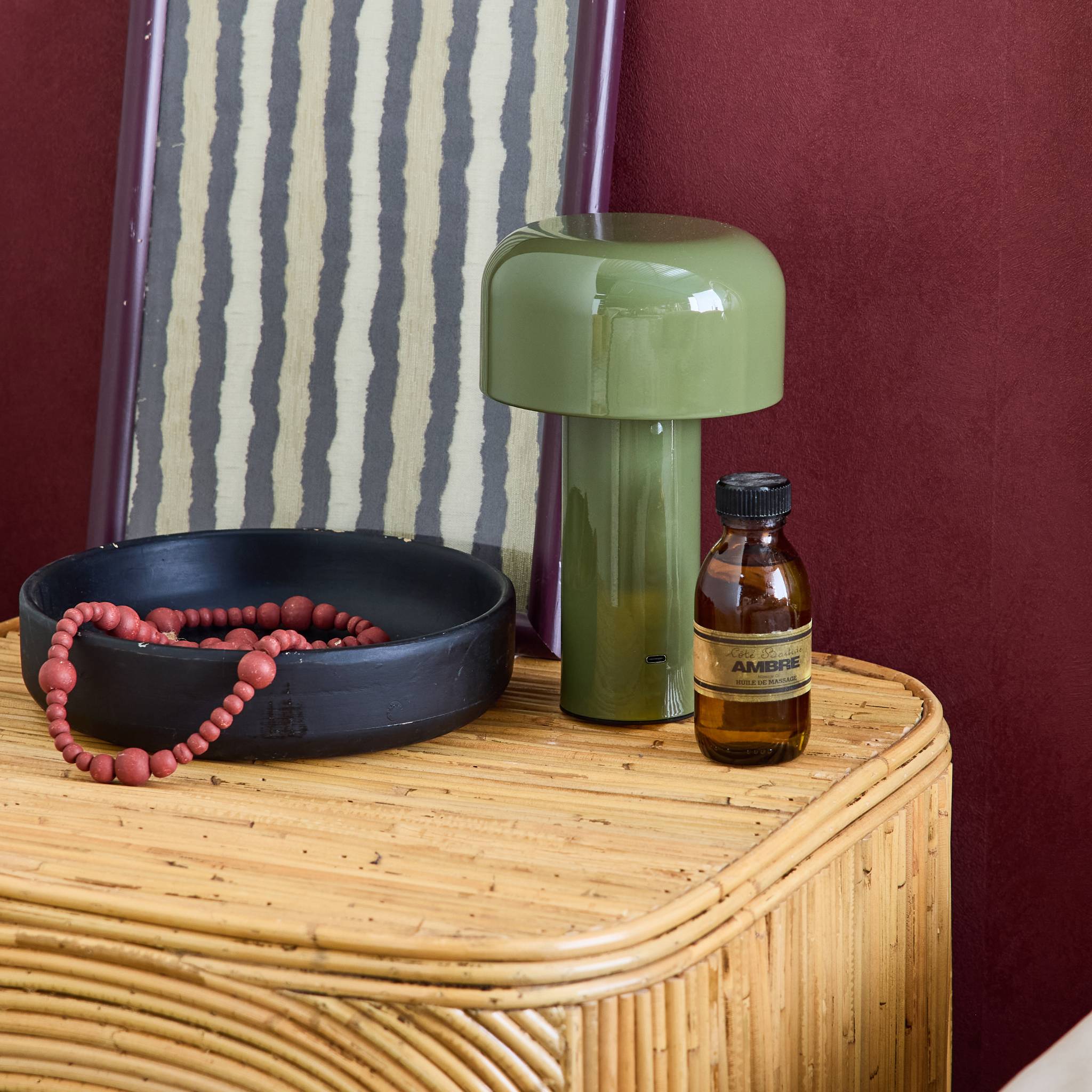 Lampada led in metallo, 13cm, verde