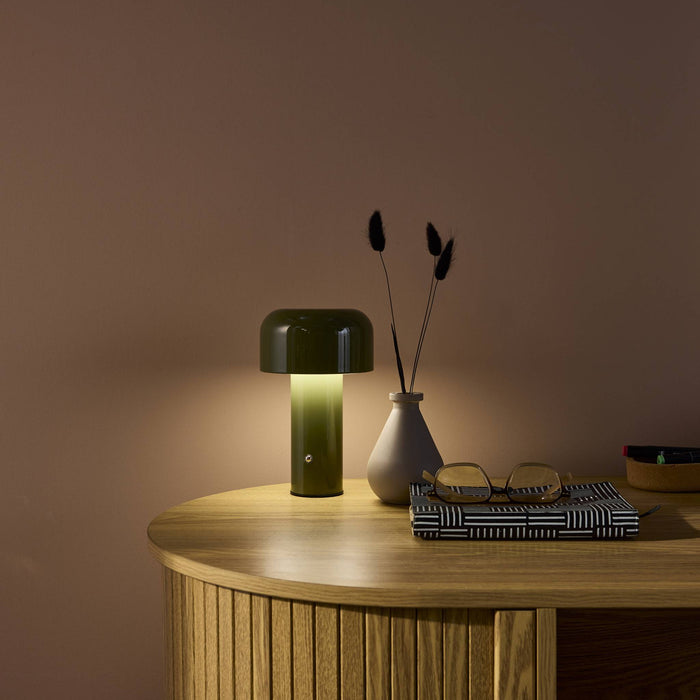 Lampada led in metallo, 13cm, verde