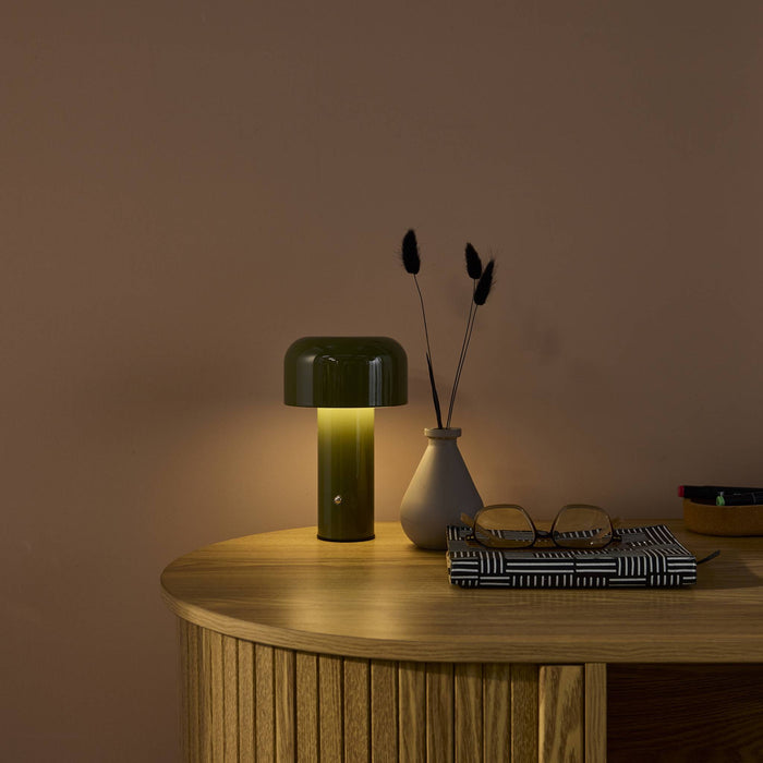 Lampada led in metallo, 13cm, verde