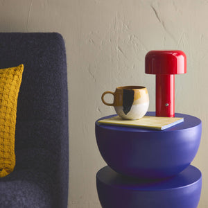 Lampada led in metallo, 13cm, rosso