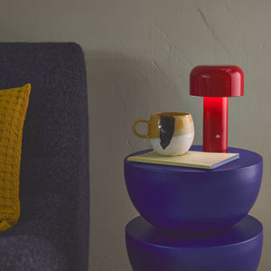 Lampada led in metallo, 13cm, rosso