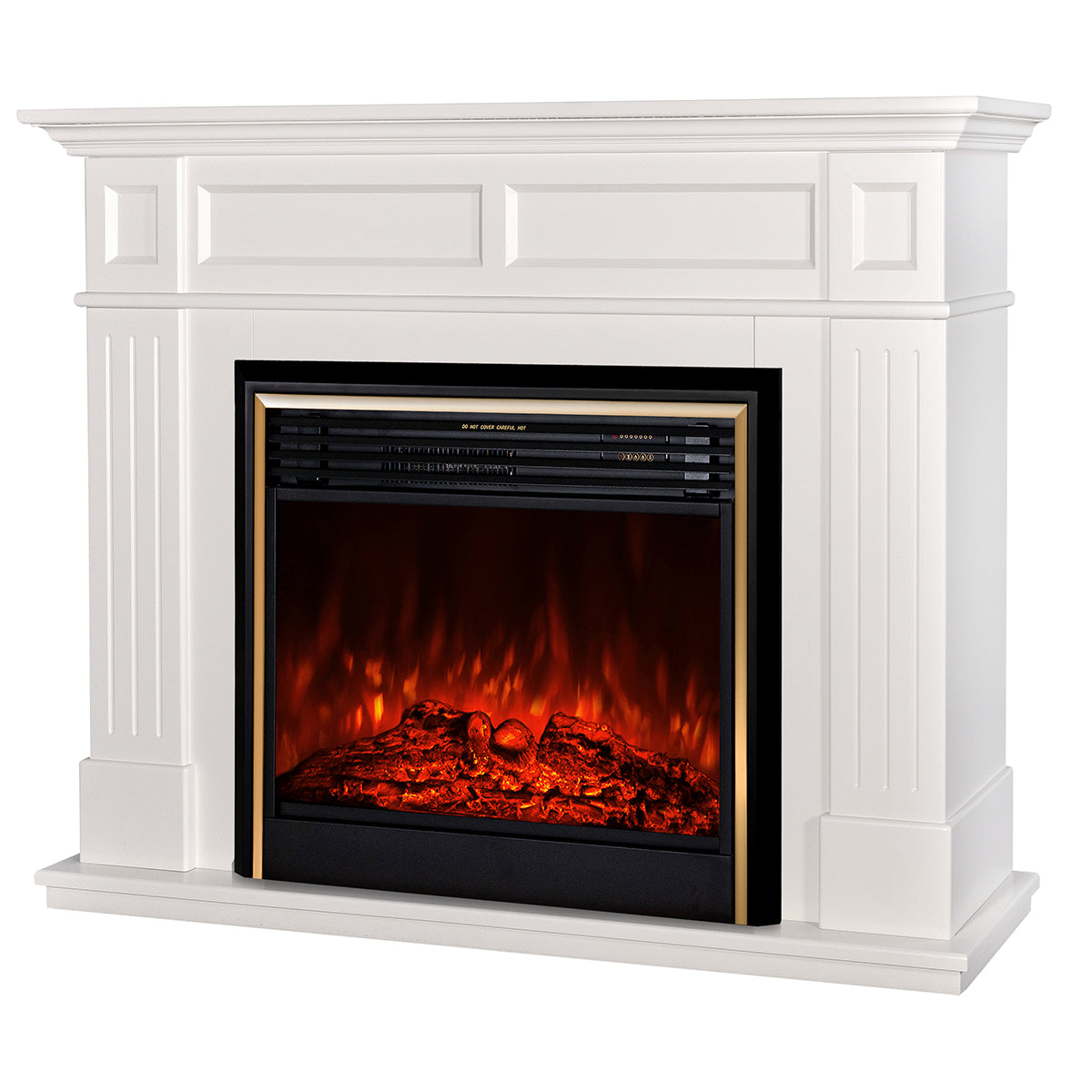 Camino Elettrico da Pavimento 100x132x30 cm Effetto Fiamma 1950W Sicilia & Richi