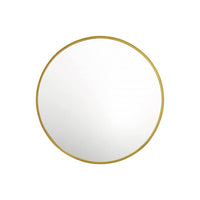 Specchio rotondo in metallo, 60cm, oro