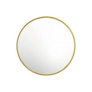 Specchio rotondo in metallo, 60cm, oro