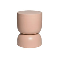 Tavolino, lato divano, comodino metallo, 42cm, nude