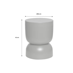 Tavolino in metallo effetto glassy,  42cm, viola
