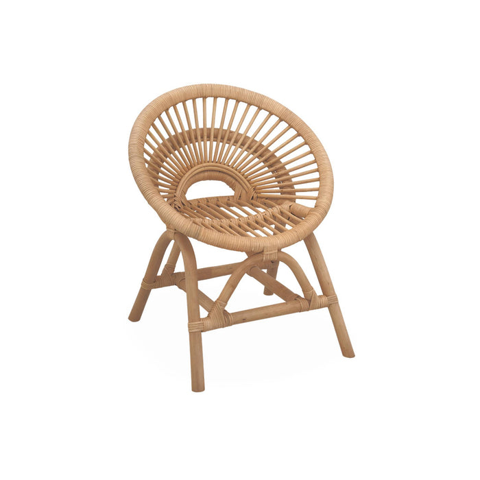 Sedia per bambini in rattan, marrone naturale