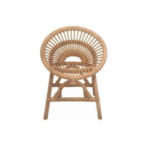 Sedia per bambini in rattan, marrone naturale